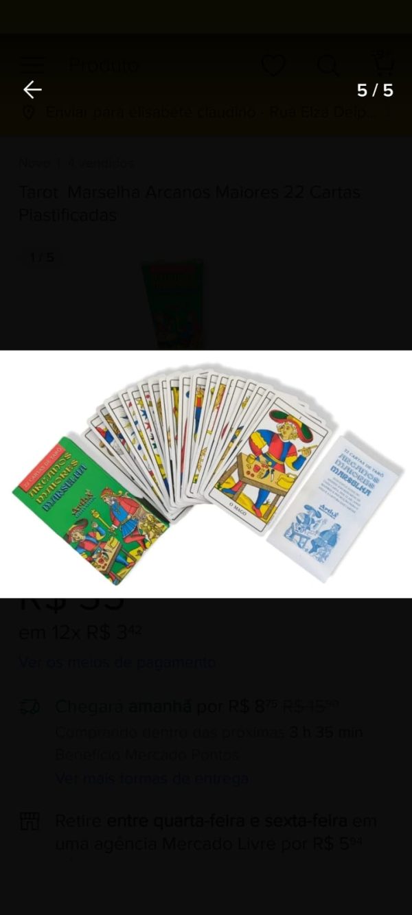 Tarô Arcanos Maiores Marselha - Imagem 3