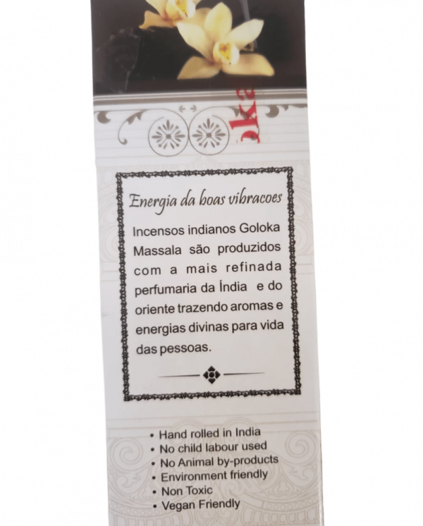 Incenso Goloka Baunilha - Imagem 2