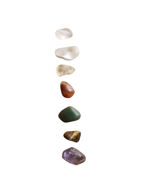 Kit de pedras dos 7 chakras