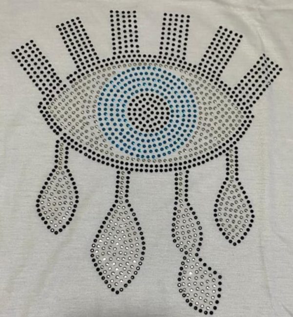 Camiseta Branca Feminina - Olho Grego - Imagem 3