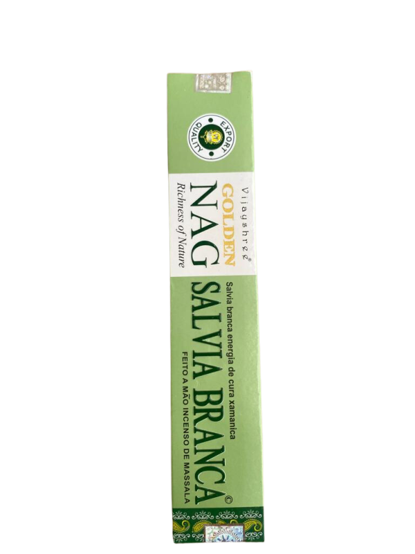 Incenso Golden Nag - White Sage - Golden Salvia Branca - Imagem 2
