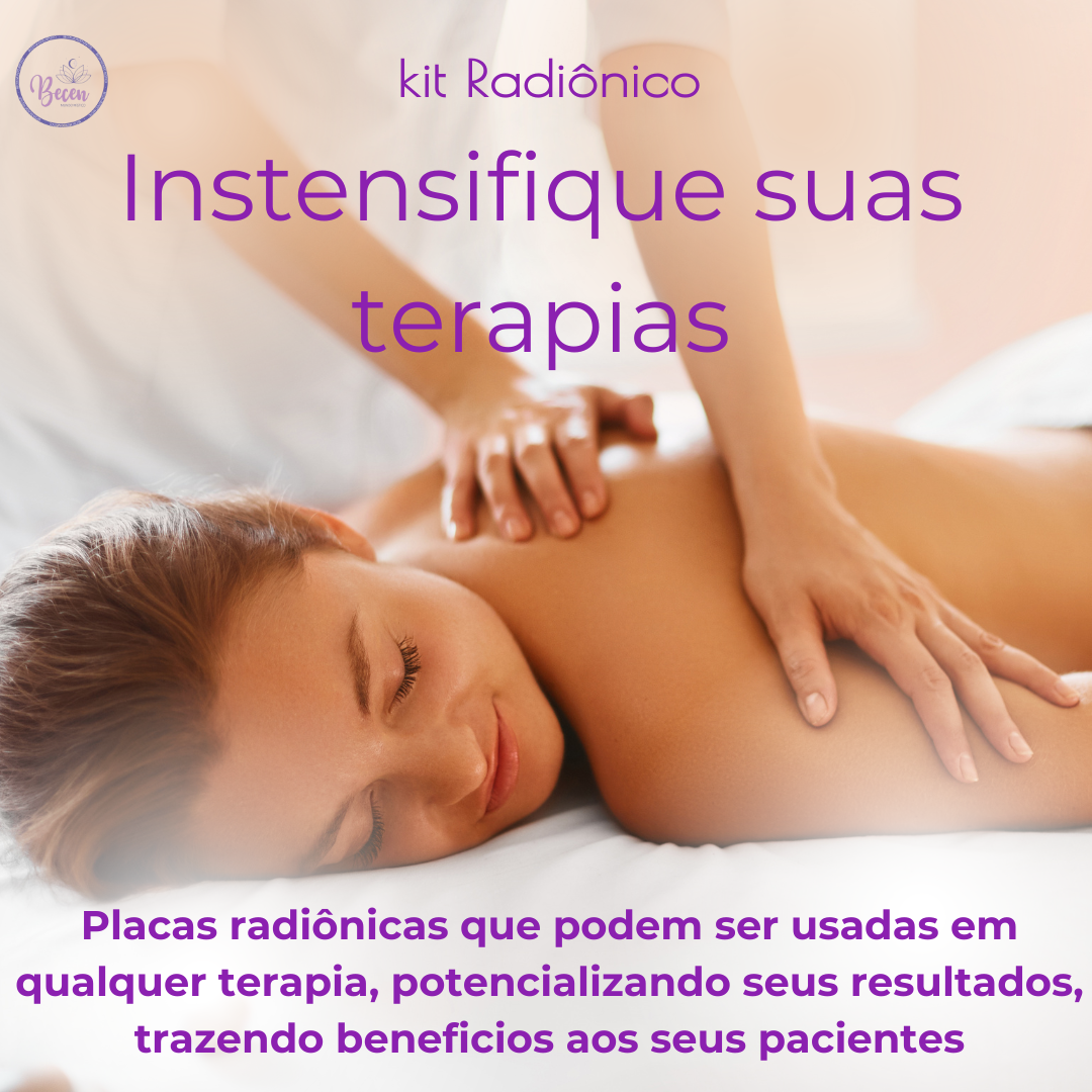 Kit de Placas Radiônicas para tratamento  - Terapeutas Maca