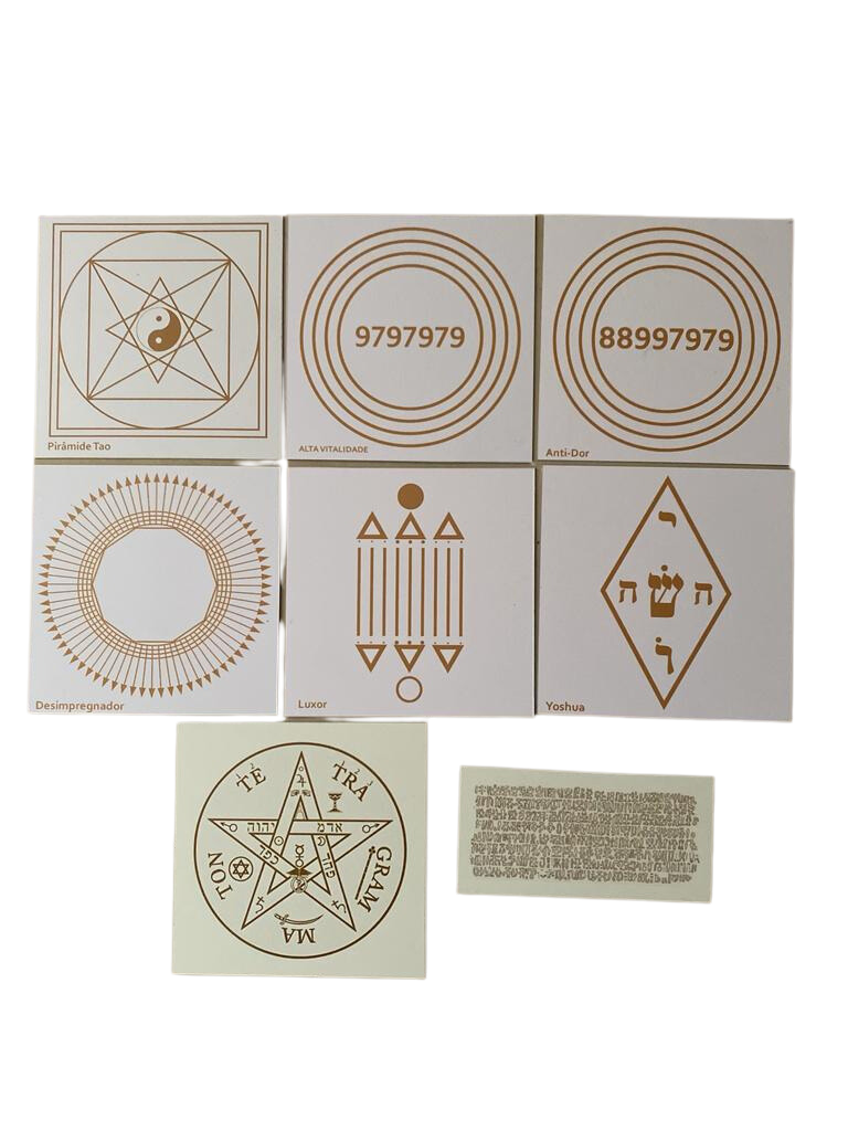 Kit de Placas Radiônicas para tratamento - Terapeutas Maca - Imagem 2